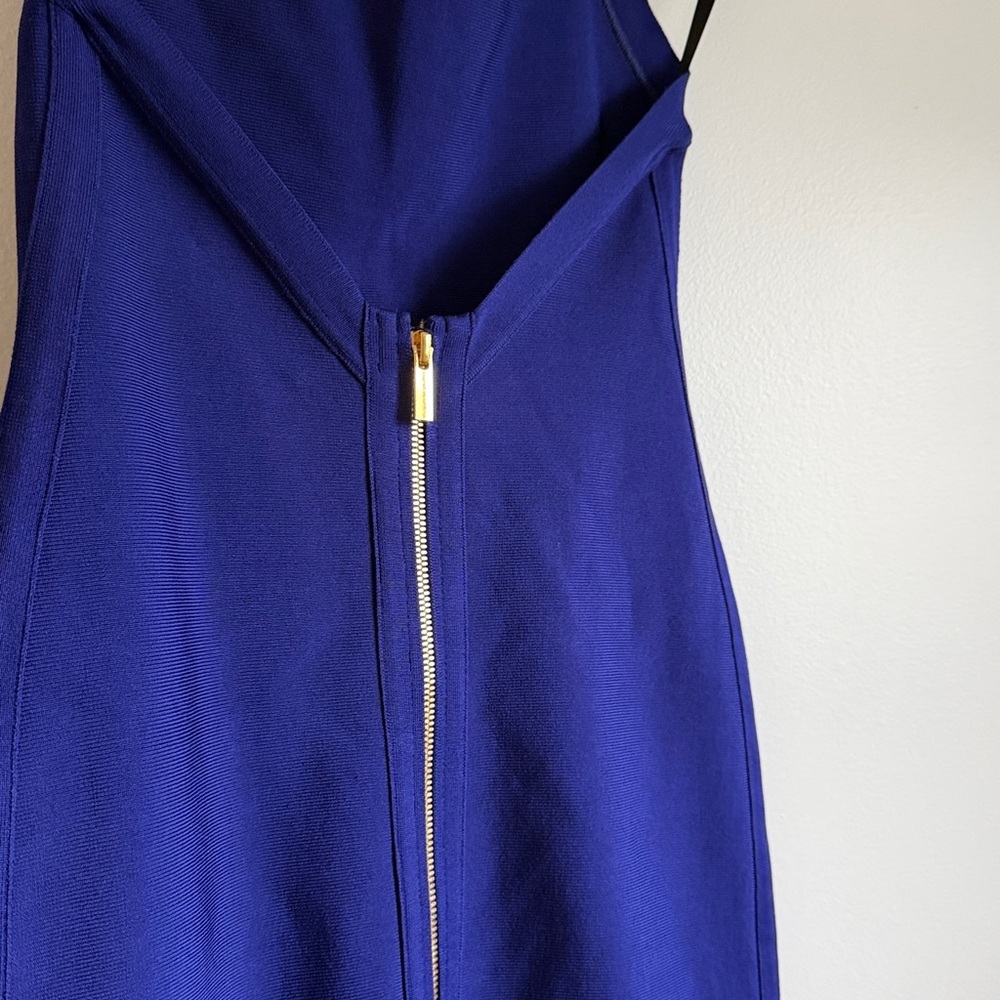 NWOT TEN by Babaton Chandelier Dress Bodycon Halter Midi in Daring Indigo - Picture 6 of 10